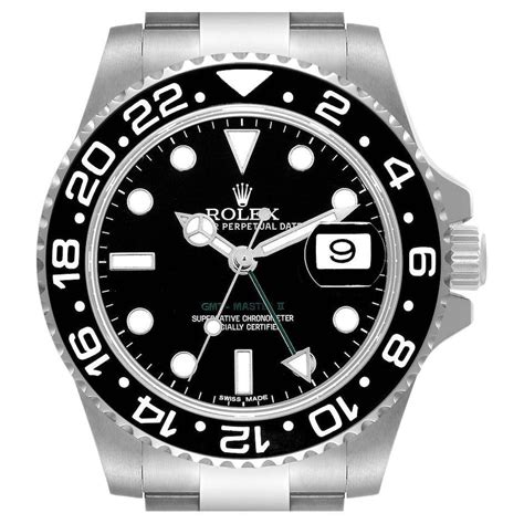 Rolex GMT Master vetro plastica quadrante nero, Photo 2 on .